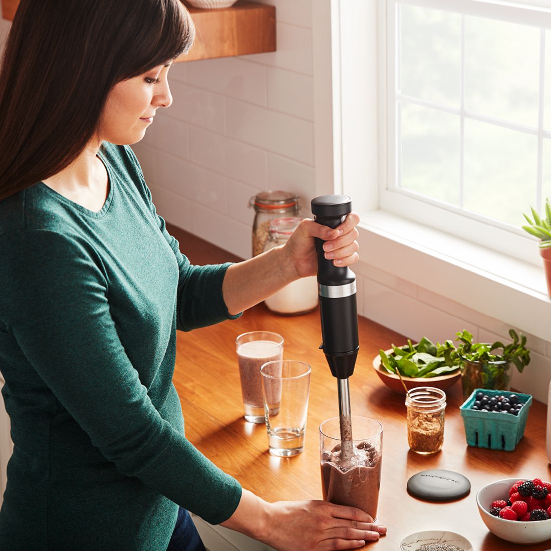 Variable Speed Cordless Hand Blender - Black Matte - KitchenAid