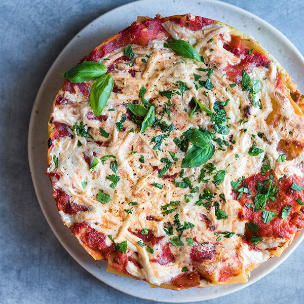Vegetable Lasagna With Basil Ricotta - Instant Pot